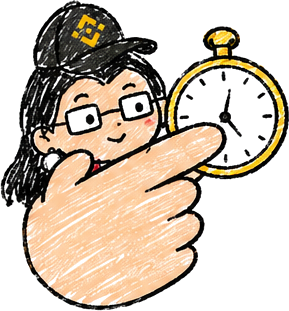 Yi He pointing at a pocket watch